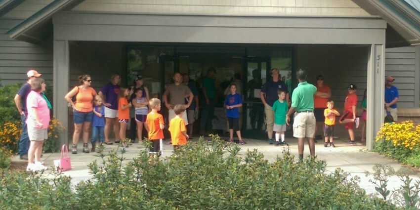 Group of people outdoors.