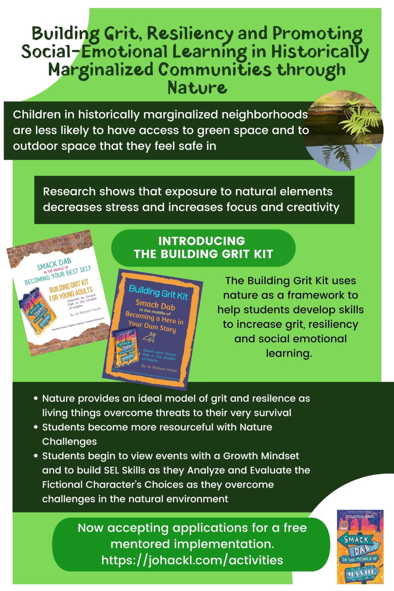 Building Grit, Resiliency and Promoting Social-Emotional Learning in Historically Marginalized Communities through Nature Poster
