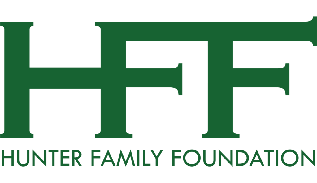 Green “HFF” logo with “Hunter Family Foundation” in uppercase below.