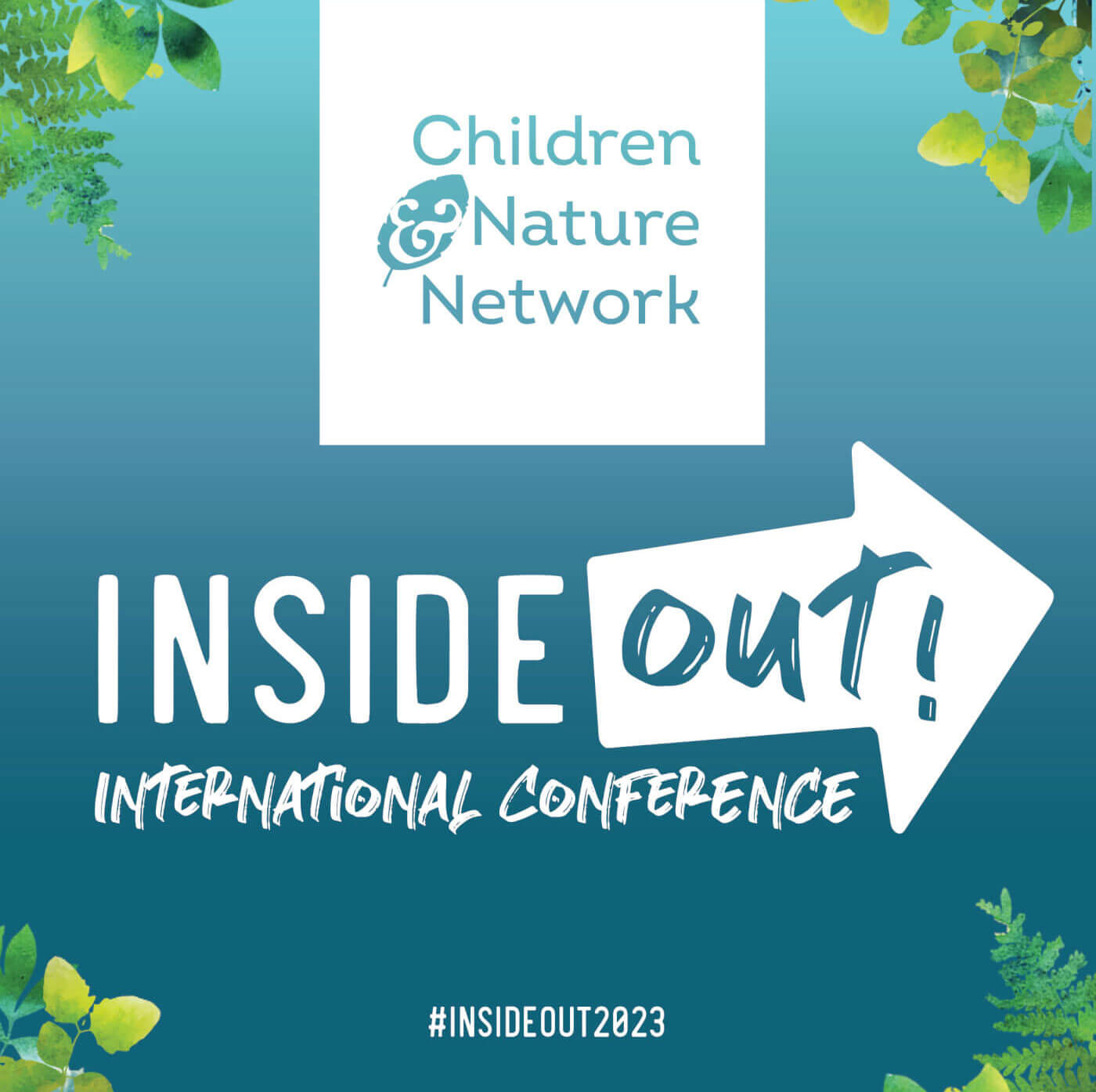 Children & Nature Network Inside Out International Conference #INSIDEOUT2023 Logo