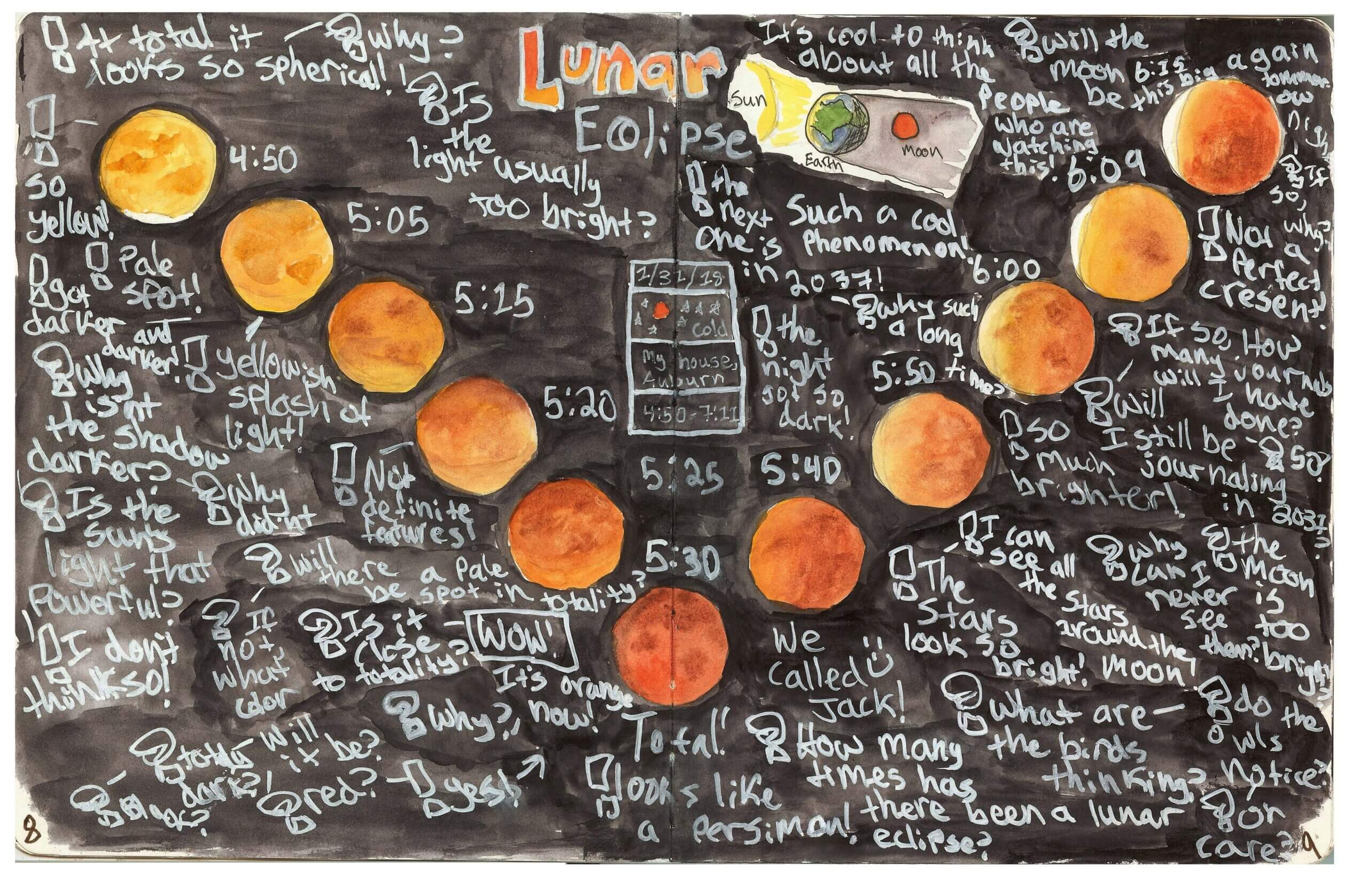 Falling in love with nature through journaling