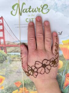 California wildflower designs for henna art.
