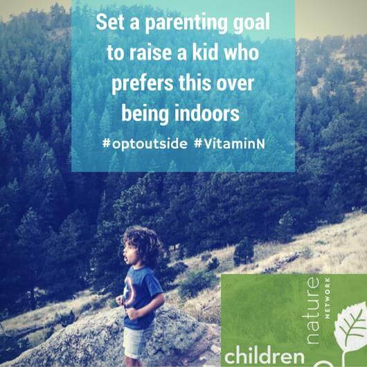 Set a parenting goal to raise a kid who prefers this over being indoors.