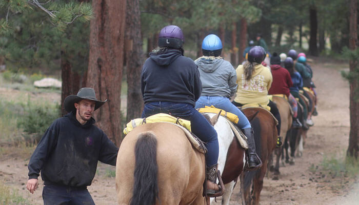 Young leaders connect with nature via horseback at Legacy Camp in Colorado. Photo by CJ Goulding.