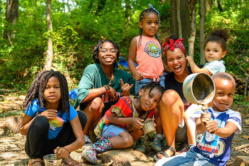 Children of all ages benefit from the programs at BLISS Meadows. Photo courtesy of Backyard Basecamp.