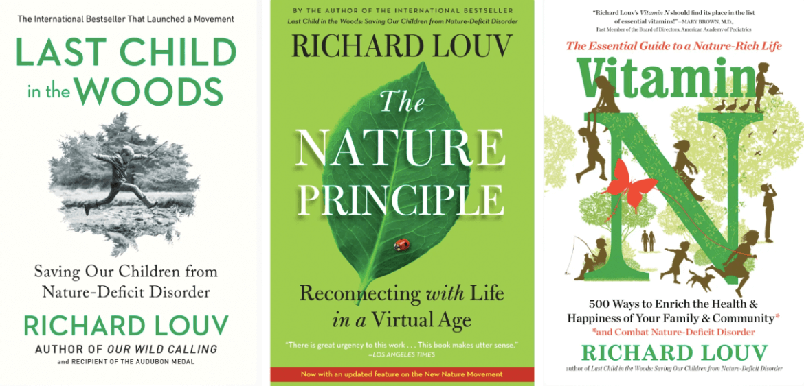 book covers from Richard Louv