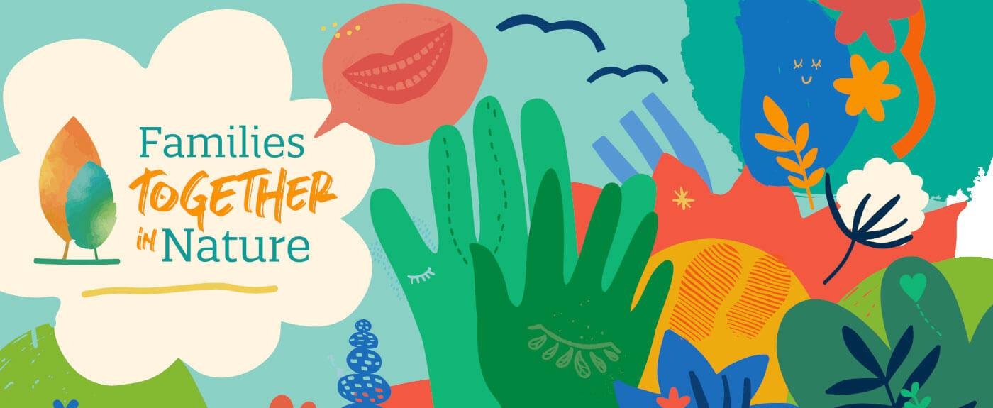 Families together in nature.