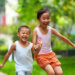picture of happy kids playing outdoor in the park