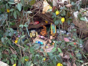 toys in the forest