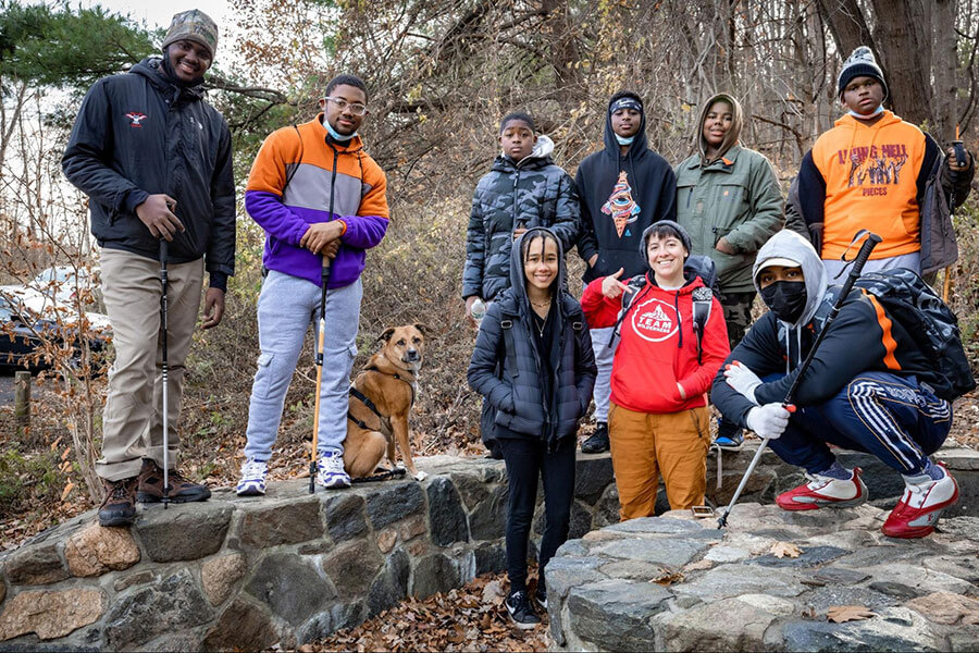 Jersey City teens with Team Wilderness. Photo courtesy of Team Wilderness